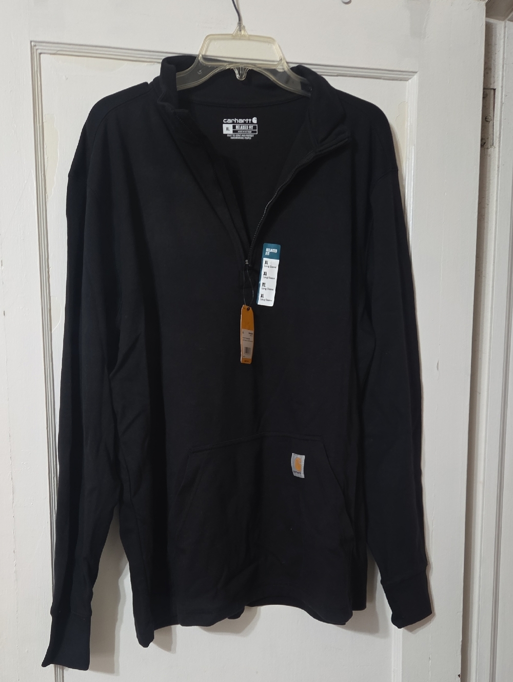Carhartt Black Half-Zip Work Pullover